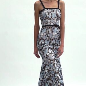 Amora all over lace maxi dress